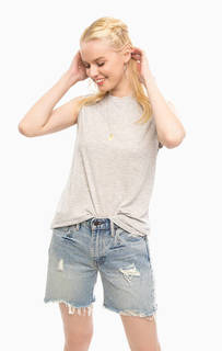 Серый топ с дополнительным кулоном Scotch&Soda