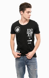 Черная футболка с круглым вырезом Mavi