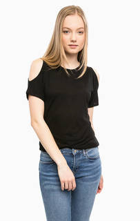 Черная футболка с круглым вырезом Mavi