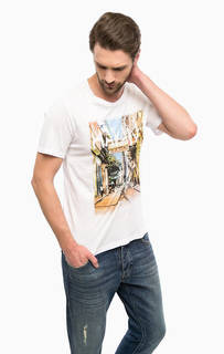 Хлопковая футболка с круглым вырезом Mustang