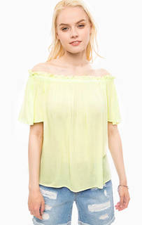 Желтая блуза из вискозы Vero Moda