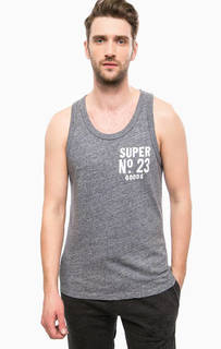 Трикотажная майка с контрастным принтом Superdry