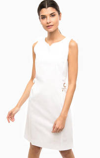 Приталенное белое платье Marina Yachting