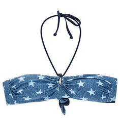 Синий купальный топ MC2 Saint Barth