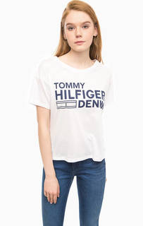 Трикотажная футболка с принтом Hilfiger Denim