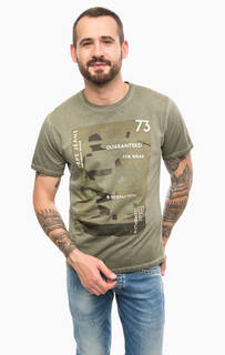 Футболка цвета хаки с короткими рукавами Pepe Jeans