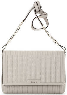 Кожаная сумка с откидным клапаном Dkny