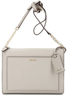 Маленькая серая сумка из сафьяновой кожи Dkny