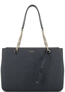 Сумка из сафьяновой кожи с длинными ручками Dkny