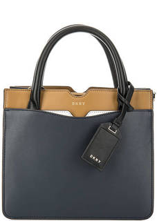 Кожаная сумка с двумя отделами Dkny