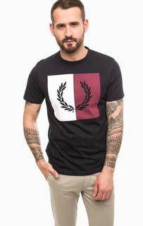 Хлопковая футболка с круглым вырезом Fred Perry
