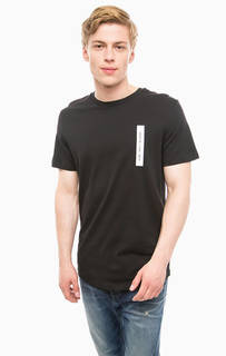 Черная хлопковая футболка Jack & Jones