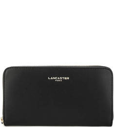 Черный кошелек из гладкой кожи Lancaster