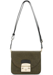 Кожаная сумка с широким плечевым ремнем Furla