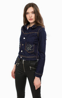 Джинсовая куртка с контрастной строчкой Guess