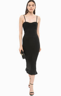 Эластичное черное платье на бретелях Marciano Guess