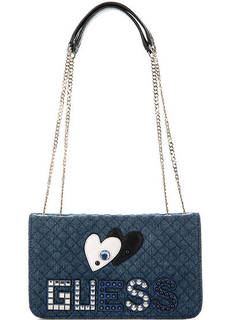 Стеганая сумка с декоративной отделкой Guess