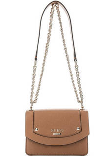 Маленькая сумка коричневого цвета Guess