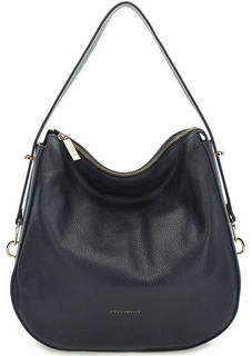 Синяя сумка из натуральной кожи Coccinelle