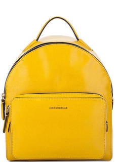 Желтый рюкзак из сафьяновой кожи Coccinelle