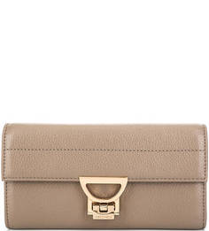 Кожаный кошелек с застежкой на замок Coccinelle