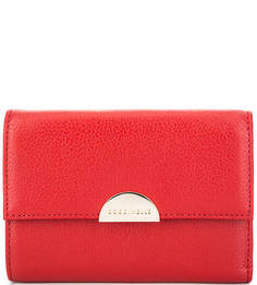 Красный кошелек из натуральной кожи Coccinelle