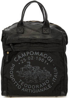 Черная сумка-рюкзак с одним отделом Campomaggi