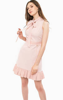 Розовое платье с глубоким вырезом Liu Jo