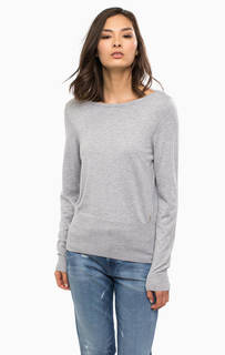 Серый джемпер с вырезами на спине Patrizia Pepe