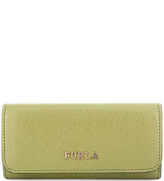 Ключница из сафьяновой кожи цвета хаки Furla