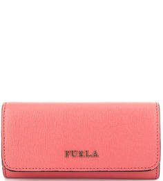 Коралловая ключница из сафьяновой кожи Furla