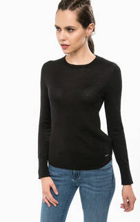 Черный джемпер из хлопка Calvin Klein Jeans