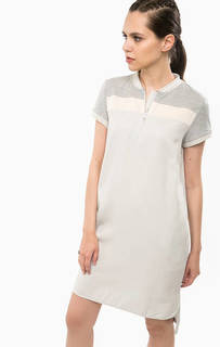 Серое платье с удлиненной спинкой Calvin Klein Jeans