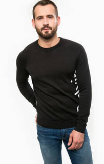 Черный джемпер из хлопка Calvin Klein Jeans