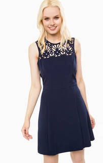 Синее платье без рукавов на молнии Michael Michael Kors