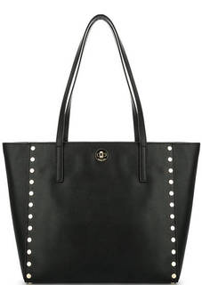 Черная кожаная сумка с длинными ручками Michael Michael Kors