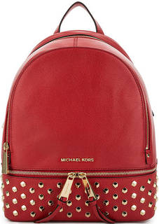 Кожаный рюкзак с металлической отделкой Michael Michael Kors