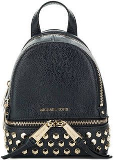 Кожаный рюкзак с металлическим декором Michael Michael Kors