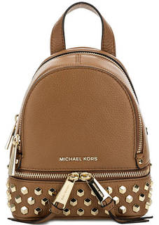 Кожаный рюкзак с металлическим декором Michael Michael Kors