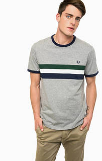 Хлопковая футболка с круглым вырезом Fred Perry
