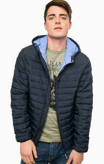 Синяя демисезонная стеганая куртка Pepe Jeans