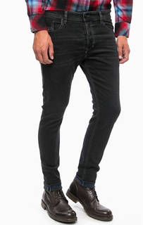 Темно-серые джинсы с застежкой на болты Diesel