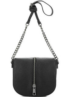 Черная сумка с декоративной молнией Replay