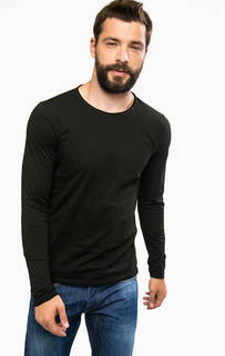 Хлопковая черная футболка Replay