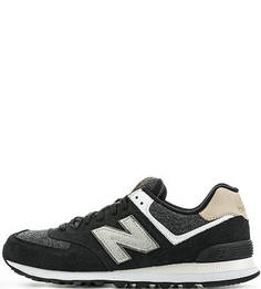 Замшевые кроссовки с текстильными вставками New Balance