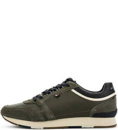 Кожаные кроссовки с замшевыми вставками Tommy Hilfiger