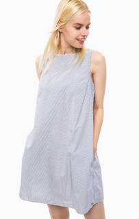 Короткое платье из хлопка в полоску Hilfiger Denim