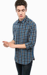 Хлопковая рубашка в клетку Hilfiger Denim