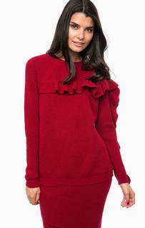 Бордовый вязаный свитер Pinko