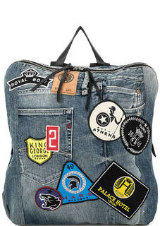 Текстильный рюкзак с нашивками Replay